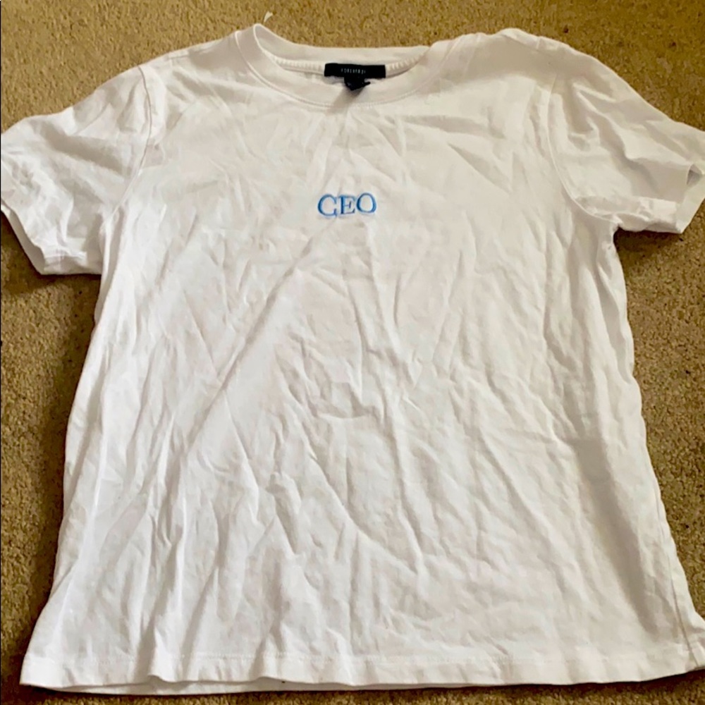 CEO white T-shirt